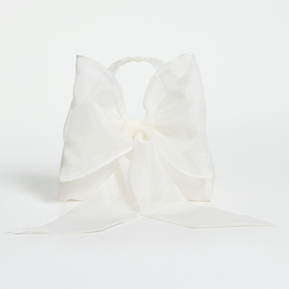 Loeffler Randall Bridal White Bow Hand Bag